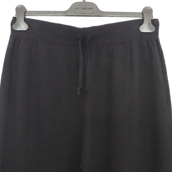 John Smedley Men's 100% Merino Wool Knit Sweatpants - Navy Blue - Size Medium - Picture 2 of 10